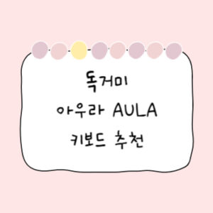 독거미-키보드-아우라-키보드